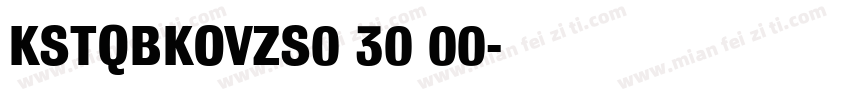 KSTQBKOVZS0 30 00字体转换
